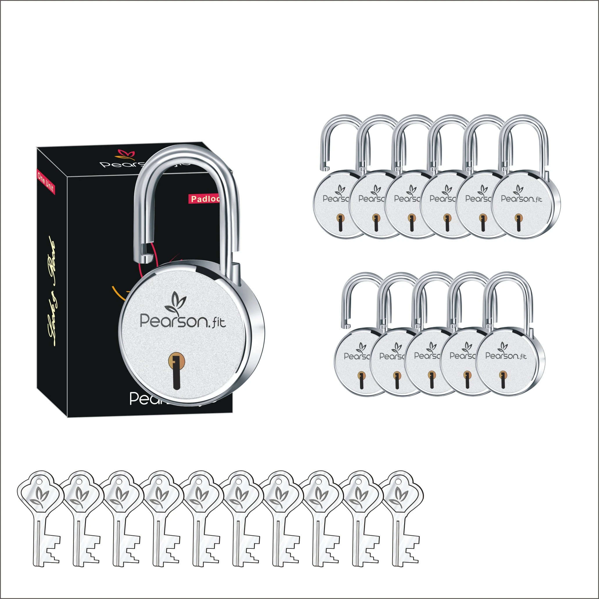 65mm 12 Locks with 10 Same Keys