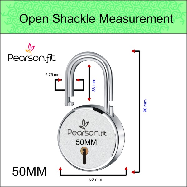 50mm 10 Lock & 10 Keys Medium Size Same Key Lock Set - Image 5