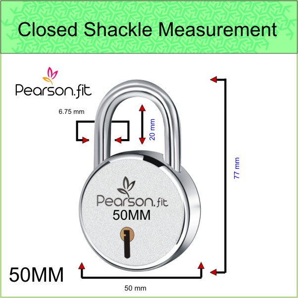 50mm 10 Lock & 10 Keys Medium Size Same Key Lock Set - Image 6