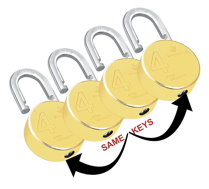 67mm 04 Lock & 8 Keys XL+ Big Size Same Key Lock Set