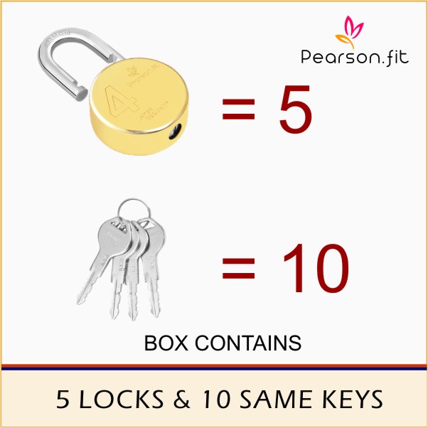 67mm 05 Lock & 10 Keys XL+ Big Size Same Key Lock Set - Image 3