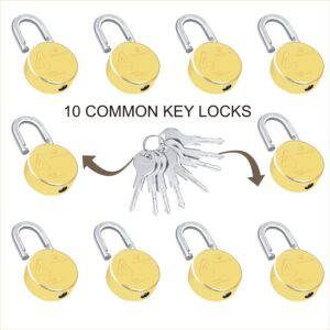 67mm 10 Lock & 20 Keys XL+ Big Size Same Key Lock Set
