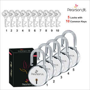65mm 05 Lock & 10 Keys Regular Size Same Key Lock Set