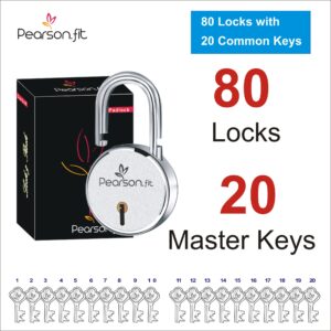 65mm 80 Lock 20 Keys Regular Size Same Key Lock Set