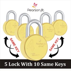 67mm 05 Lock & 10 Keys XL+ Big Size Same Key Lock Set