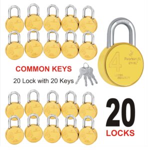 67mm 20 Lock & 20 Keys XL+ Big Size Same Key Lock Set